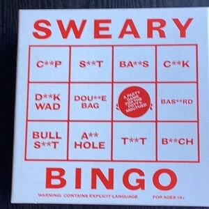 Sweary Bingo Game - Red